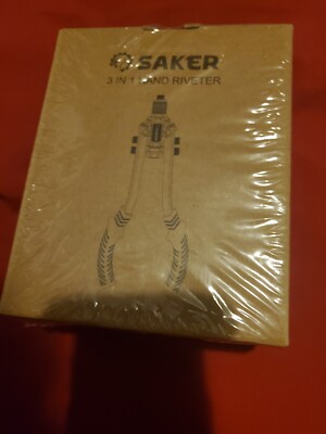 NEW SEALED SAKER 3 IN 1 HAND RIVETER RIVET NUTS 165 PCS TOOL