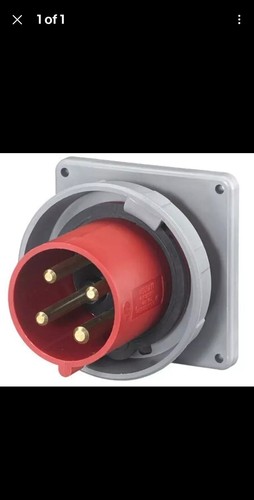 Hubbell HBL430B7W lec Pin And Sleeve Inlet, 30A, 480V, 15 Hp, BB2030N, PC3430 - Picture 9 of 11