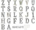 Shabby Chic Handmade Mango Wood White-Wash Alphabet Letters - Numbers - Words