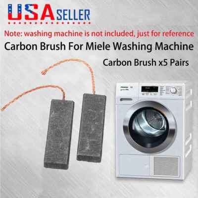 5 Pairs Motor Carbon Brushes For BOSCH WFM2010EE/08 WFV3810DC/08 Washing Machine