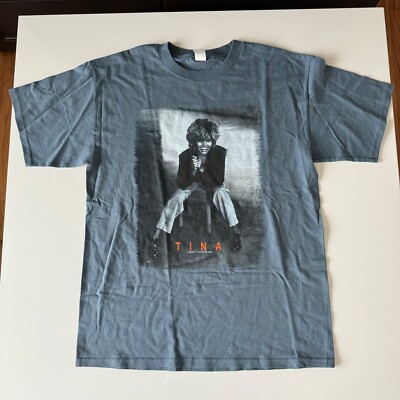 Vintage 2000 Tina Turner Twenty Four Seven Tour T-Shirt Mens Large Y2K Music Tee
