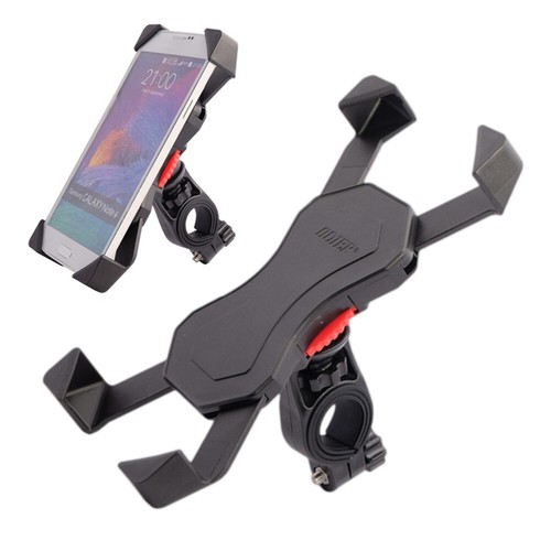 Mobile Phone Holder Motorcycle Cell Navigation Bracket Cycling Handlebar - Photo 10 sur 12
