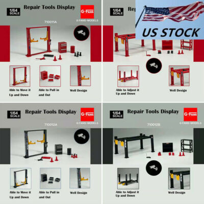 GFANS 1:64 Mini Elevator Lifting Machine Repair Workshop Tool Platform Model