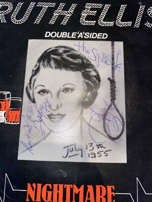Nightmare    I Wanna Be Shot - SIGNED 7'' Vinyl Record New Wave