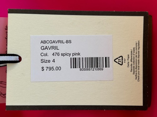 Abito Chiara Boni Gavril spalle scoperte nuovo con etichette 4U.S./40IT rosa speziato prezzo al dettaglio consigliato $795. - Foto 11 di 12