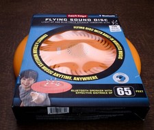 Orange Frisbee Flying Sound Disc - Light-Up and Bluetooth Speaker Throwing Disc