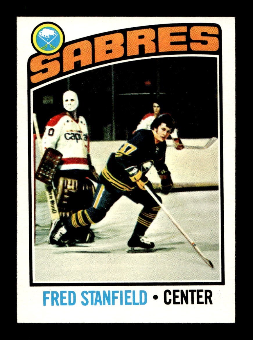 1976 77 Topps #58 Fred Stanfield Sabres NEAR MINT *5F