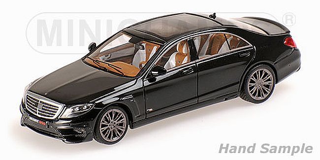1/43 ベンツ　S63 AMG ブラバス850　W222 ミニカー　ブラック Minichamps 2015 Mercedes Benz Brabus 850 S63 S-Class Black 1