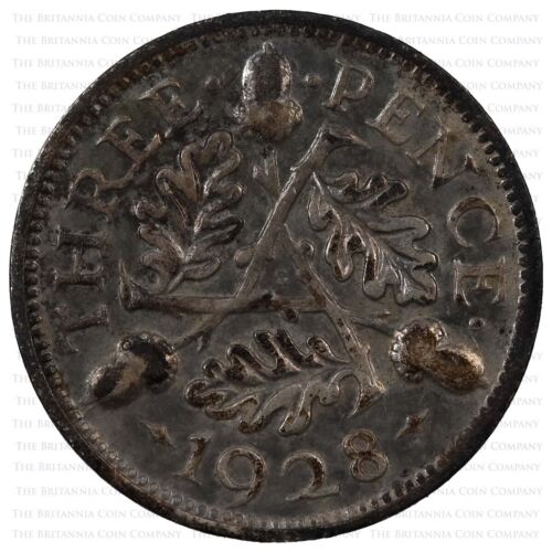 1928 to 1936 KING GEORGE V SILVER .500 THREEPENCE 3d 'ACORN' - CHOOSE YOUR YEAR! - Afbeelding 1 van 25