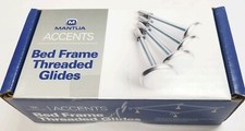Mantua Accents Bed Frame Adjustable Threaded Glides w/ Nylon Base 4.5" Feet x 4