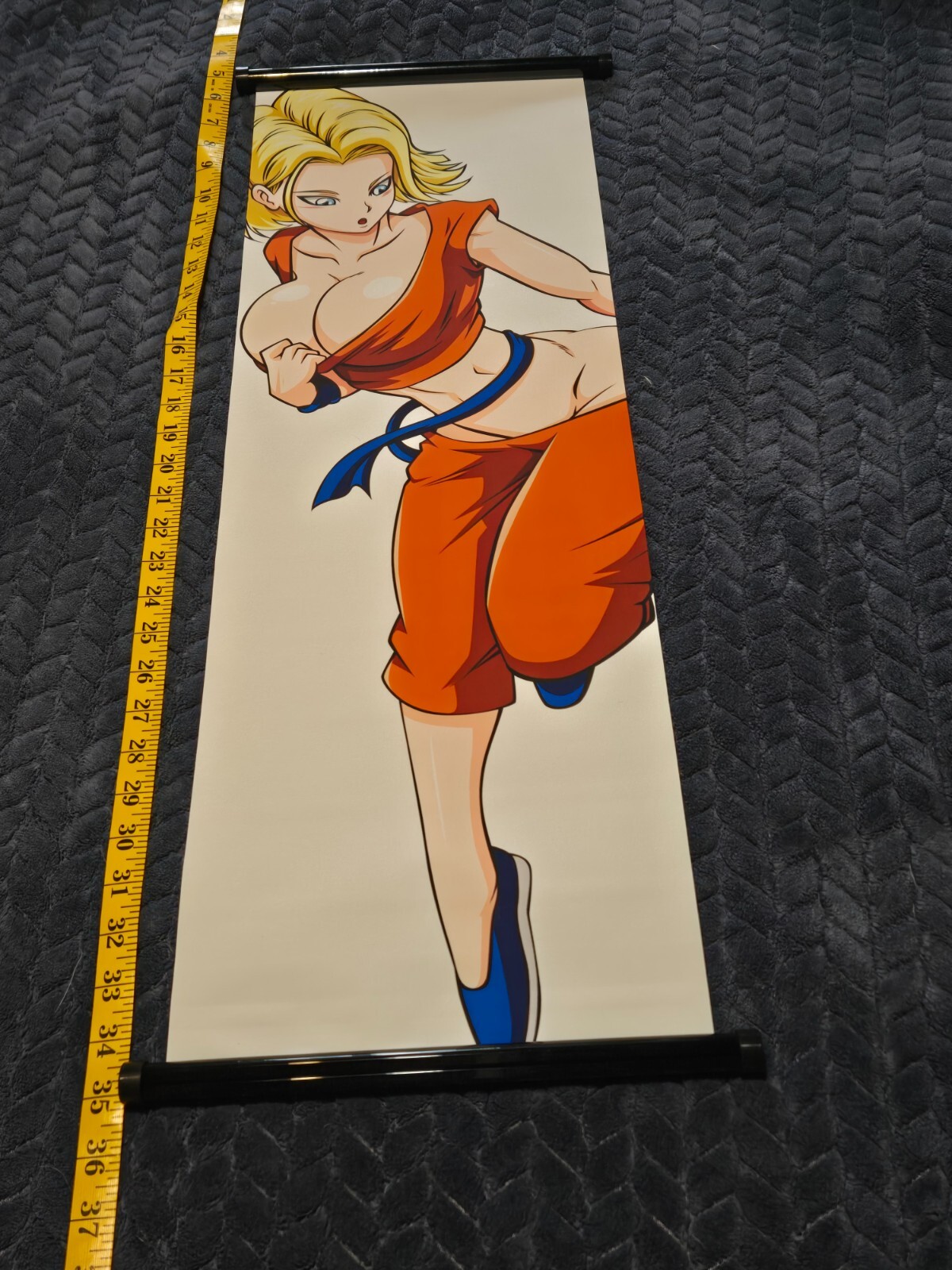 Dragon Ball -Android 18 - MILF Waifu Scroll Poster -30" x 10" | eBay