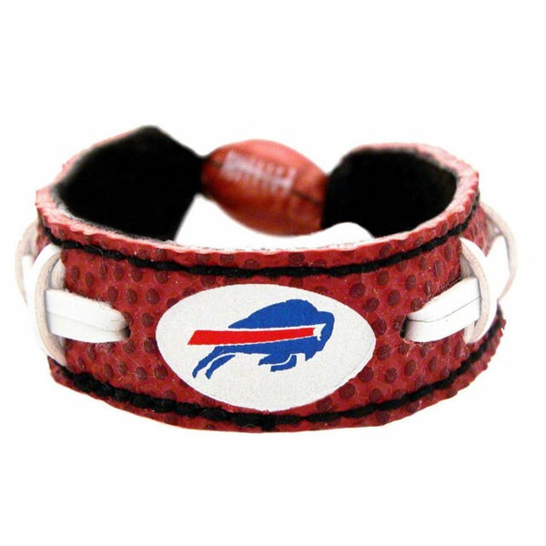 NFL Buffalo Bills Classic Genuine Football Leather Bracelet for sale