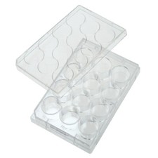 CELLTREAT 12 Well TCT Plate with Lid, Individual 50/Case, Sterile, 229111