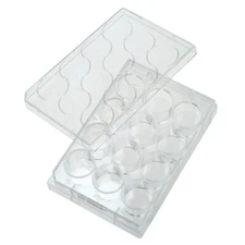CELLTREAT 12 Well TCT Plate with Lid, Individual 50/Case, Sterile, #229111