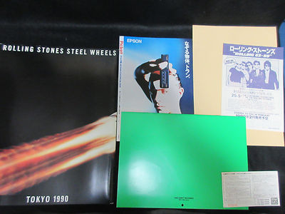 Rolling Stones Steel Wheels Japan Tour Book 1990 w Ticket Promo