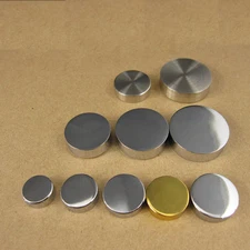 Screw Caps and Covers Plated Copper 3 Finishing Matt, Shiny & Golden