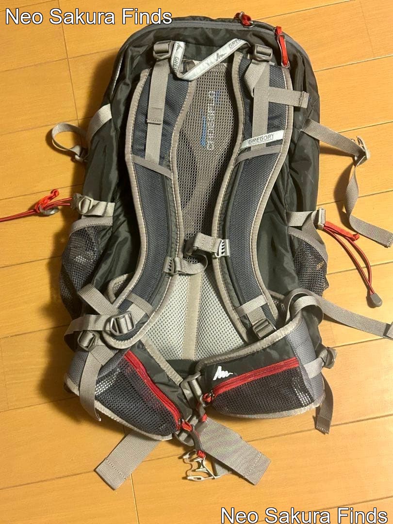 Gregory z30 Hiking Backpack - 30L - Dark Gray & Red - Used Japan