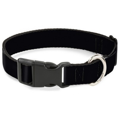 Plastic Clip Collar Black NARROW-Small 7-8.5''