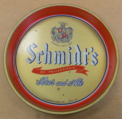Vintage Schmidt's of Philadelphia Metal Beer Tray
