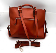 Kattee Womens Handbag Brown Cognac Leather Po...