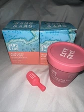 Sand & Sky Australian Pink Clay Smoothing Body Sand Scrub 6.4oz Lot Of 2 New