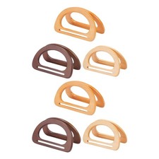 6 Pieces D-Shaped Purse Handle Long-Lasting Handles with Slot Classic