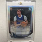 2025-26 Bowman Cooper Flagg Chrome Auto RC Refractor Rookie 038/499 Mavericks