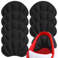 Back of Heel Cushion Pads, Adhesive Grips Inserts for Loose 8pcs-black
