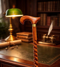 Men-Women Old People Beautiful Hand Carved Design Wooden Walking Stick Cane