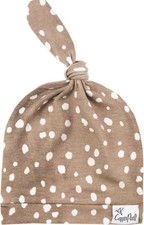 Copper Pearl Newborn Top Knot Hat Stretchy Soft Fawn Pattern Style.NIP