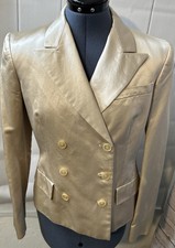 max mara Double Breasted women's blazer sz 8 cream