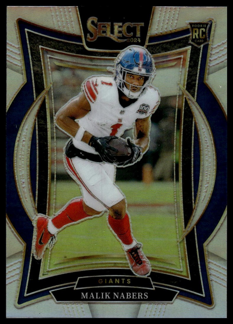 2024 Panini Select #29 Malik Nabers Silver Prizm