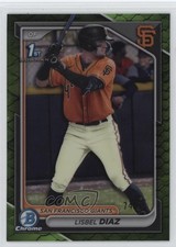 2024 Bowman Chrome Prospects Green Reptilian Refractor /99 Lisbel Diaz 08rm