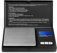 Digitale Taschenwaage 200G 0,01G Edelstahl Feinwaage Mit Lcd-Anzeige Tragbar
