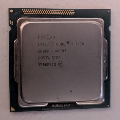 Intel Core i7-3770 3.40GHz Quad Core 8MB Cache LGA1155 Socket H2 CPU Processor