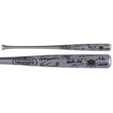 Silver Slugger Autographed Bat with 33 Signatures Limited Edition of 25