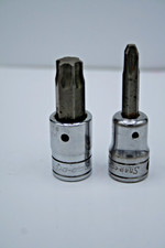 Lot Of 2 Vintage Snap-on 38 Drive Sockets T55 Fp-32a