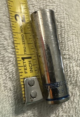 10 mm,Pittsburgh Pro CR-V 10MM Metric 1/4  Dr. Deep 6 Pt Socket ,tool VTG