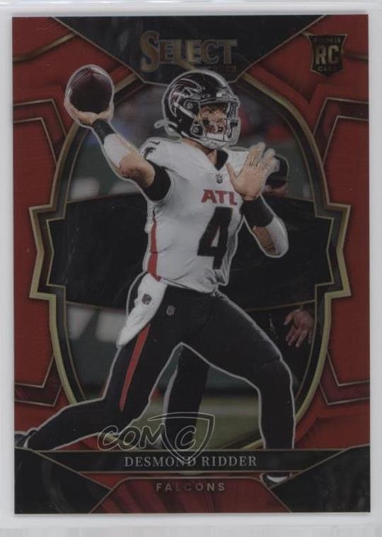 2022 Panini Select Concourse Red Prizm /99 Desmond Ridder #36 Rookie RC