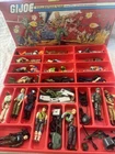 Lot of 20 Vintage GI Joe 1980’s Figures Hasbro Carrying Case Lots Of Accessories