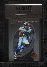 BAS 1997 Pinnacle Certified Keenan McCardell #53 Seal of Authenticity Auto 3c7