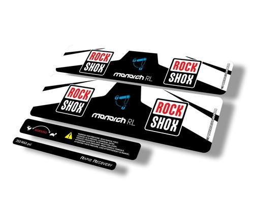 Rock Shox Monarch RL 2016 Dämpfer Aufhängung Aufkleber Sticker selbstklebend schwarz - Bild 1 von 2