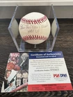 Stan "The Man" Musial Signed "HOF 69" BaseBall Cardinals with Ball Cube PSA COA