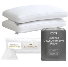 Comfy Coop Home Goods Essence Down Alternative King Pillows Set of 2