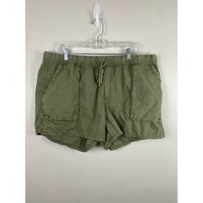 NWT Alpine Design Women's Twill Shorts Olive Green 100 Cotton 4" Inseam XXL