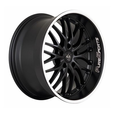 1x BARRACUDA VOLTEC T6 SUV mattblack puresports color trim weiss 9.0Jx20 5x120 E