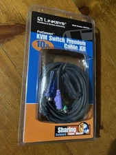 LINKSYS KVM switch premium 10 ft. cable kit model SVPPS10 keyboard video mouse