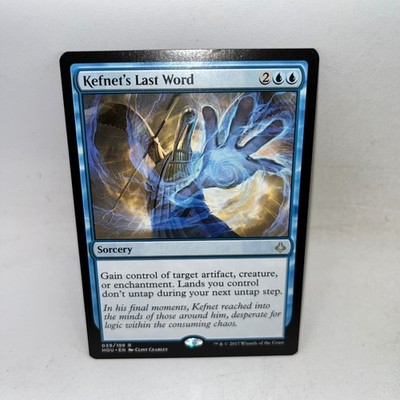 Kefnet's Last Word 39 Rare Hour of Devastation Magic: The Gathering LP