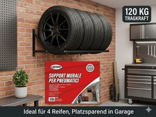 Reifenregal Wandmontage, Reifenhalter Wand, für 4 Reifen, 120kg Traglast B-Ware