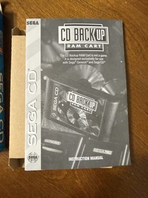 SEGA CD BACK UP RAM CART (Sega CD SCD) CIB Complete In Box! CHEAPEST! Free Ship!